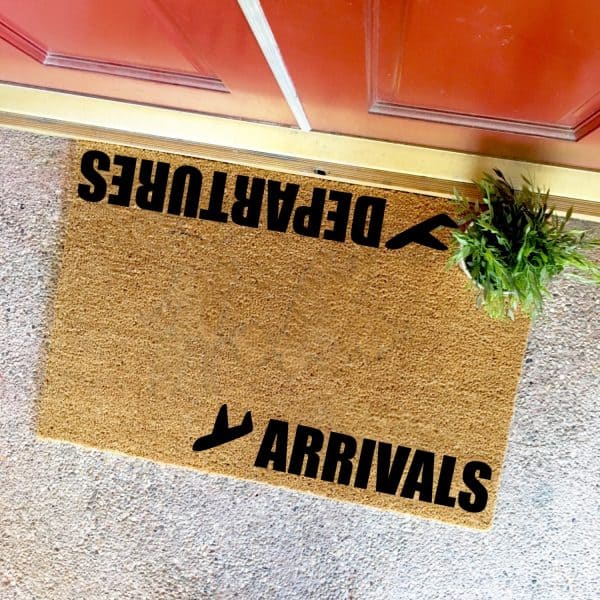 Departures feliratos kókusz lábtörlő - több méretben