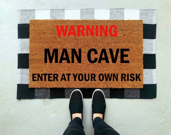 Man cave vicces feliratos kókusz lábtörlő - több méretben