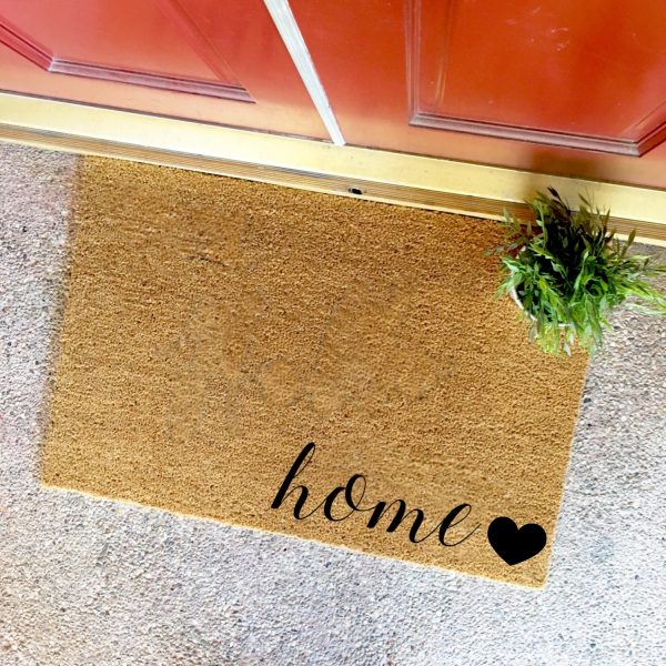 Home feliratos, kókusz lábtörlő - több méretben