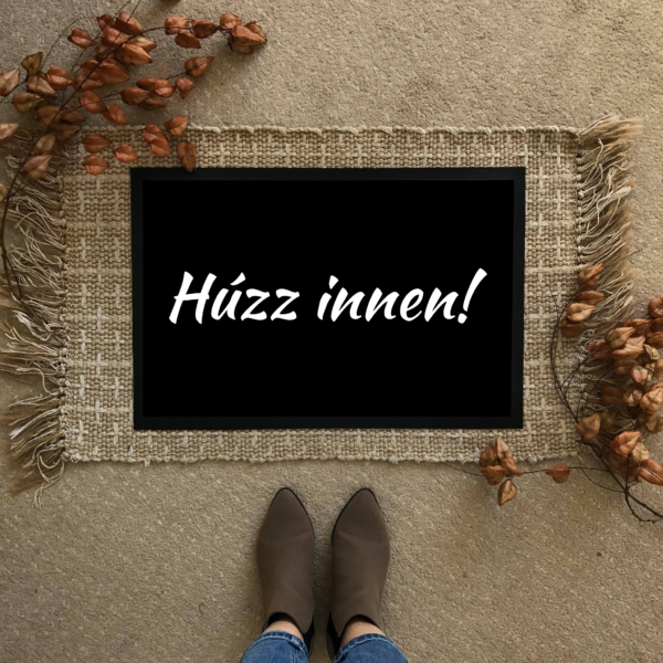 Húzz innen! vicces feliratos Flat standard lábtörlő - több méretben