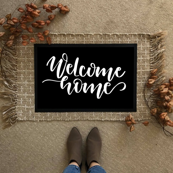 Welcome home feliratos Flat standard lábtörlő - több méretben