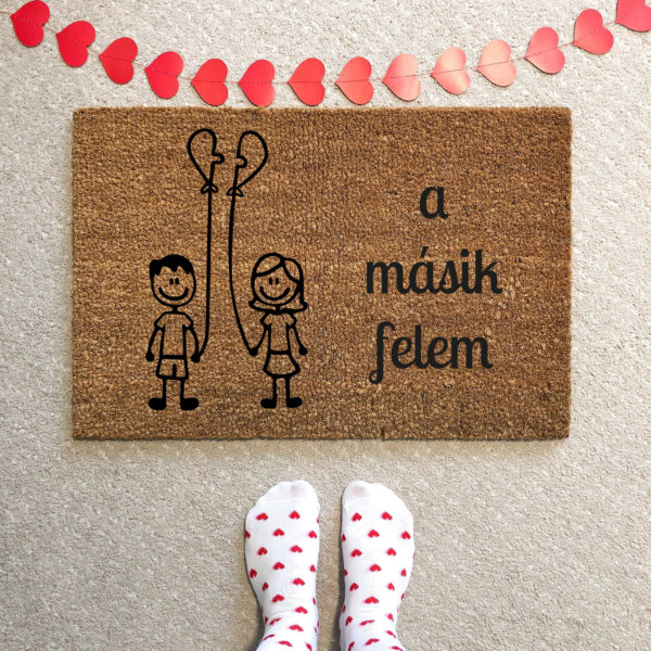 A másik felem feliratos kókusz lábtörlő - több méretben