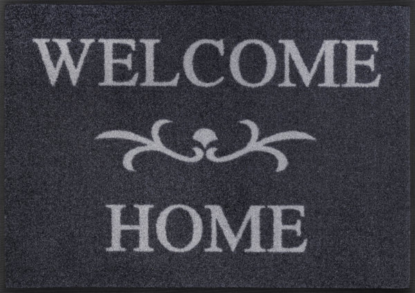 Welcome Home sötétszürke lábtörlő - 50*75 cm