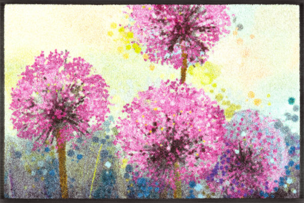 Lila hagymavirág lábtörlő - 40*60 cm