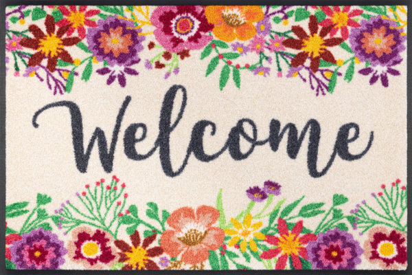 Welcome virágözön lábtörlő - 50*75 cm