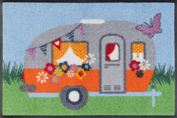 Happy Camping lakókocsis lábtörlő - 40*60 cm