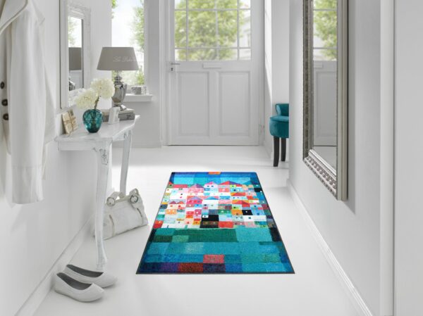 Színes házak design szennyfogó szőnyeg - Image 3