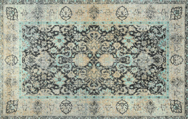 Szürke vintage szennyfogó szőnyeg - 110*175 cm