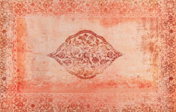 Téglaszínű vintage szennyfogó szőnyeg - 110*175 cm