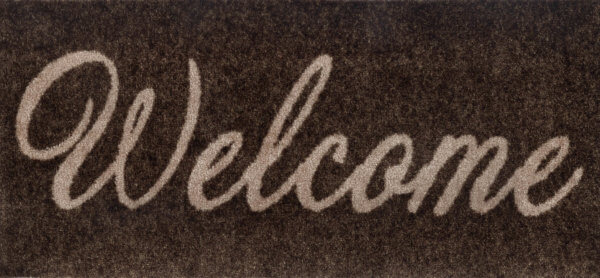 Welcome barna feliratos, beltéri lábtörlő