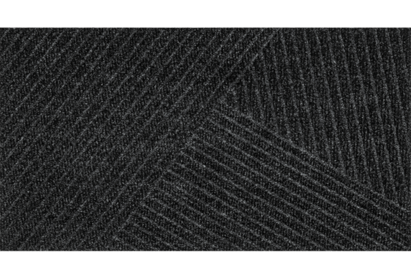 DUNE - sötétszürke csíkos lábtörlő - 45*75 cm