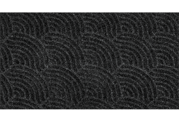 DUNE - sötétszürke hullámos lábtörlő - 45*75 cm