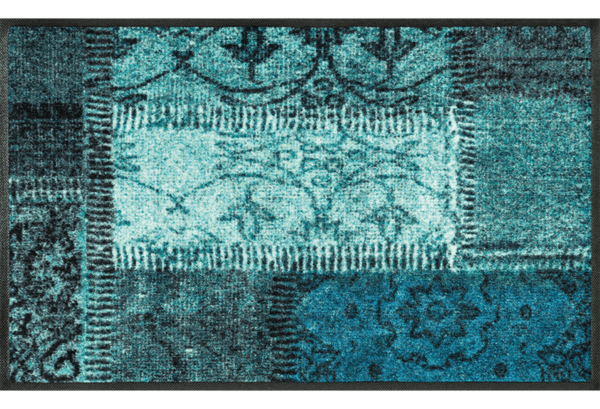 Türkiz patchwork szennyfogó szőnyeg - Image 3