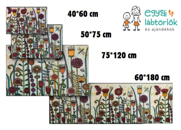 Mákvirágok design lábtörlő - Image 3