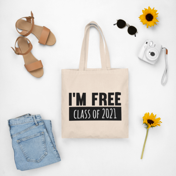 I´m free - feliratos vászontáska