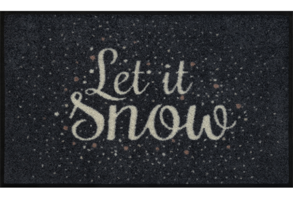 Let it snow karácsonyi lábtörlő