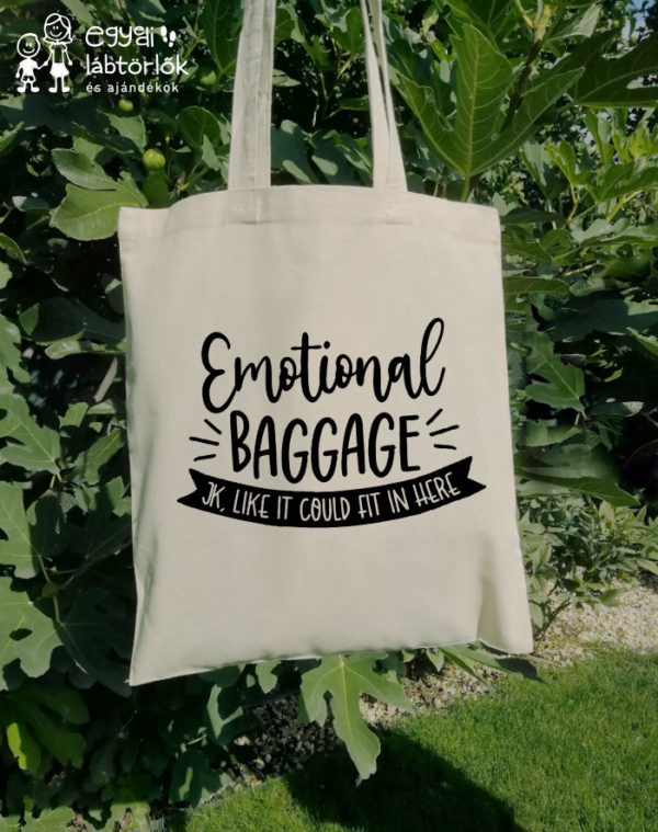 Emotional baggage - feliratos vászontáska