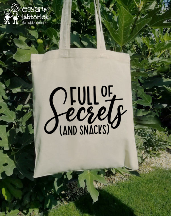Full of secrets - feliratos vászontáska