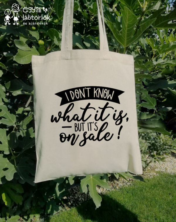 I don't know - feliratos vászontáska