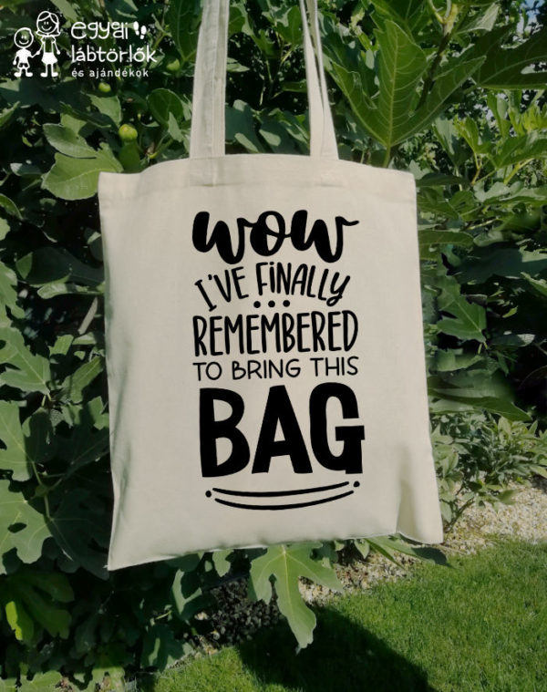 Wow Bag - feliratos vászontáska