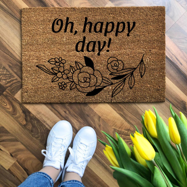 Oh , happy day feliratos lábtörlő -több méretben