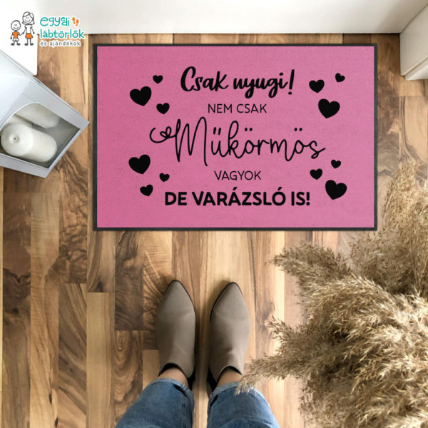 Csak nyugi! feliratos, beltéri lábtörlő