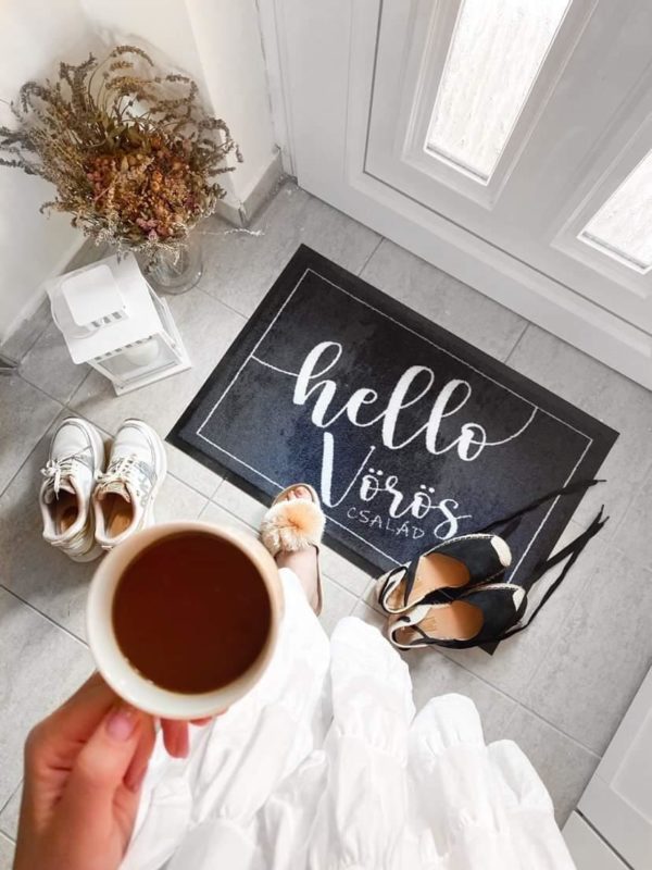 Hello Család feliratos Flat prémium lábtörlő - több méretben