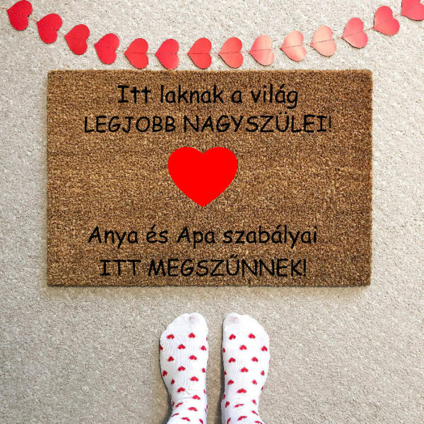 A világ legjobb nagyszülei feliratos lábtörlő